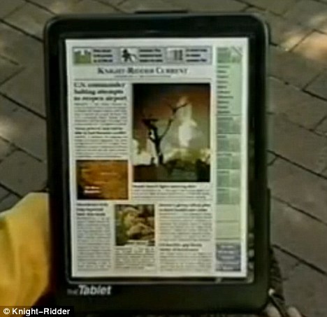 Look familiar? 'The Tablet' as introduced in a 1994 promo video, 15 years before the iPad was released 