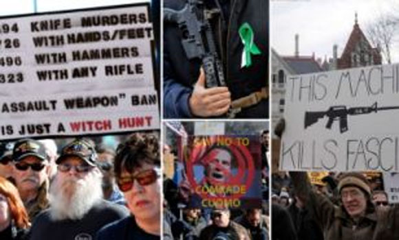 Gunning for no change Thousands of armed protestors gather at state capitols in pro-assault rifle rallies across the country