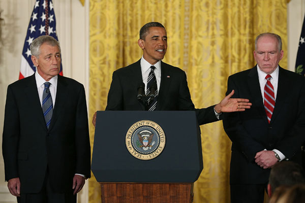 Obama nominates Hagel for Secretary of Defense, Brennan for CIA head