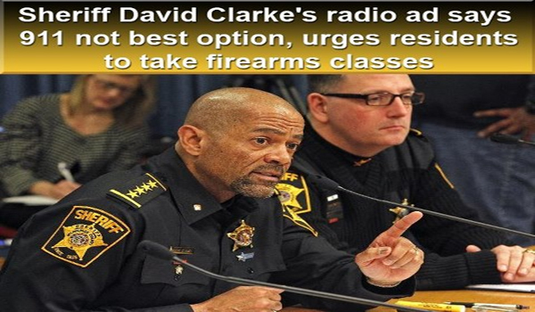 Sheriff David Clarke's radio ad says 911 not best option, urges residents to take firearms classes