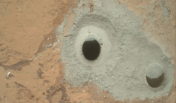 NASA Curiosity Rover Collects First Martian Bedrock Sample