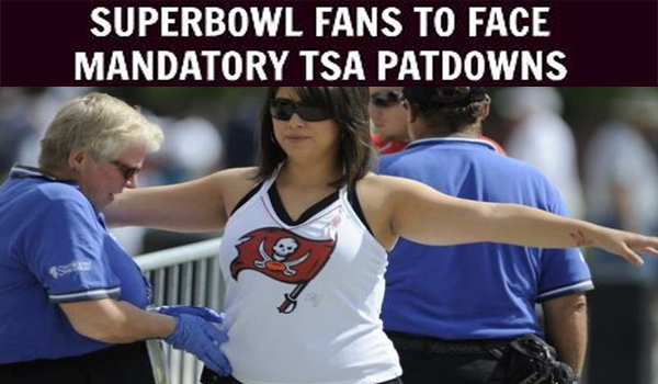Super Bowl Fans to Face Mandatory TSA Pat Downs
