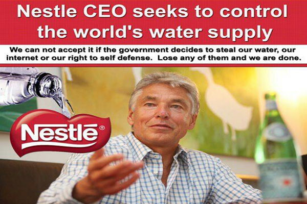 The Privatization of Water Nestlé Denies that Water is a Fundamental Human Right