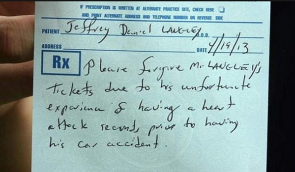 21 Year Old Boy Gets Three Tickets After Having Heart Attack While Driving