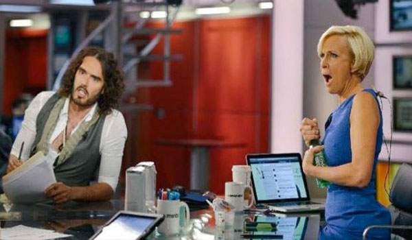 Russell Brand Lectures MSNBC on “Superficial” Media Agenda