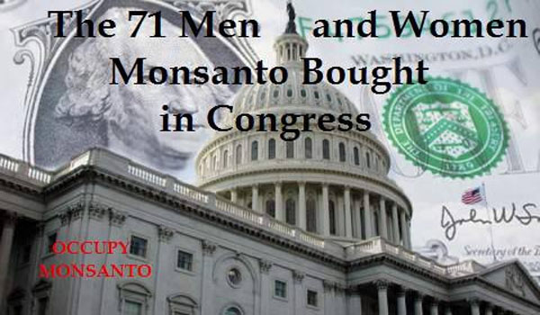 The Monsanto 71 Senators Who Betrayed Constituents in Favor of Biotech Dollars‏
