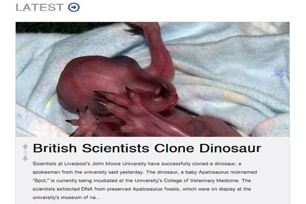 'British scientists clone dinosaur' They haven't, they won't and they never will - here's why