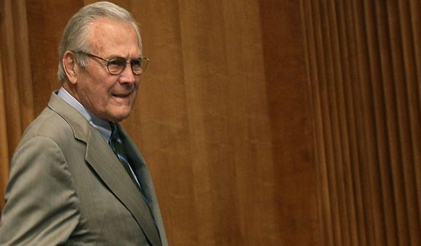 ‘Donald Rumsfeld, the aging criminal’