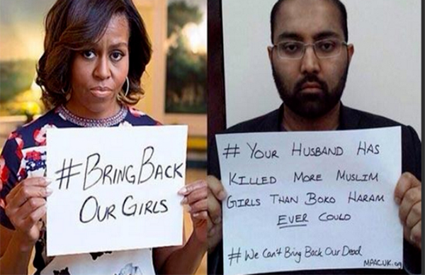 'My husband kills kids with drones' Michelle Obama's viral pic fuels anti-drone campaign
