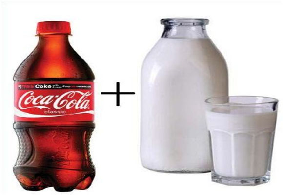 See What Happens If You Put Milk Inside The Coca-Cola Bottle