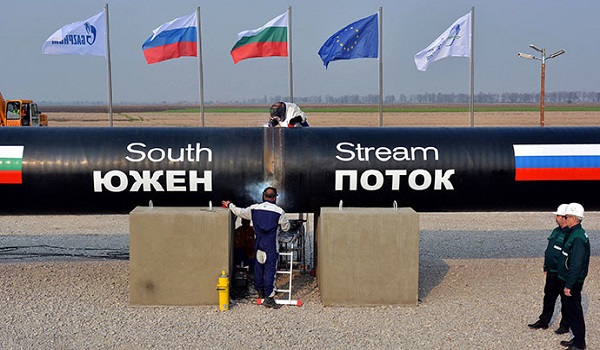 Putin US unhappy with South Stream because it wants to deliver gas to Europe