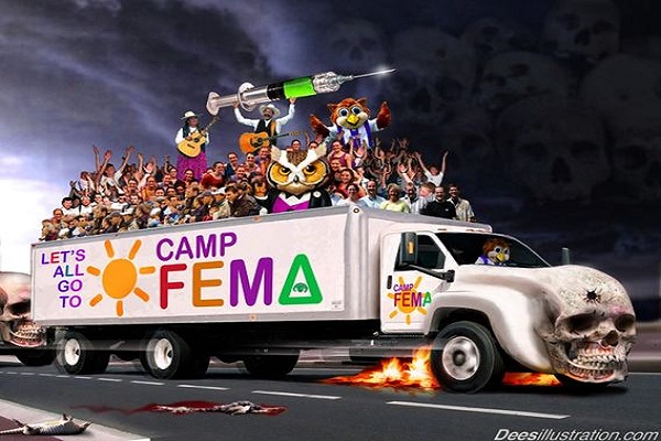 Whistleblower Campos del FEMA Going ciudadanos de los EE.UU. Viviendas activos por fuerza Tomado