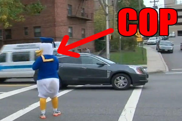 Cop Dressed as Donald Duck Sets Trap for Drivers, Rakes in $30,000 in Tickets in One Day