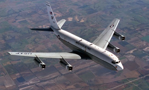 US plane flying over Russian airspace, taking photos of military equipment