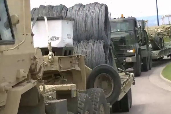 Hundreds Of Miles Of Razor Wire On Convoy Trucks - Will It Be Used To Divide Colorado For Reconquista Or FEMA Camps For Those Who Rebel Against What's Coming