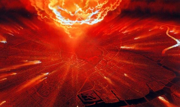Four Hundred Chernobyls: Solar Flares, Electromagnetic Pulses and Nuclear Armageddon