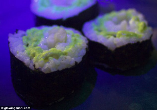 Glow in the dark sushi made from genetically modified fish becomes the latest food craze to hit America