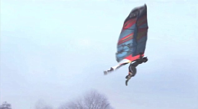 Man Actually Flies Like A Bird, Flapping His Own Custom-Made Wings