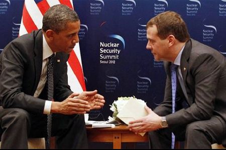 Obama caught on mic: President Obama Asks Medvedev for ‘Space’ on Missile Defense — ‘After my election I have more flexibility’