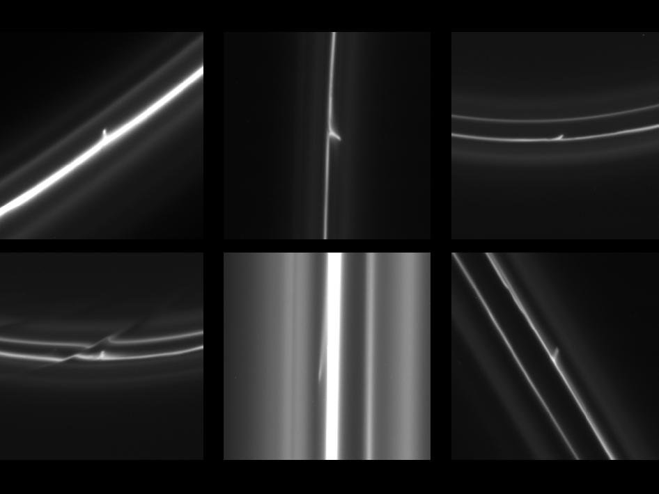 Strange New Objects Blazing Trails In Saturn Rings, Half Mile Sized They Leave Glittering Glow Behind Them