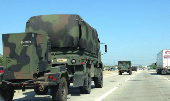 Army Convoy Heading Towards NATO Summit As Chicago Law Enforcement Prepares For War With Protesters