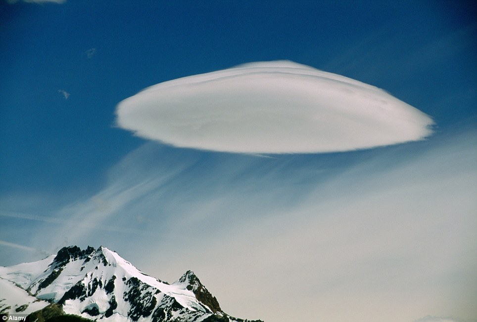 Close encounters of a lenticular kind: The mountain-top cloud formations that look like UFOs