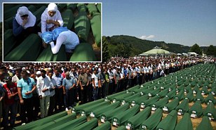 Slaughter without mercy, 17 years of agony and the day that 520 victims were finally laid to rest: Relatives sob as they bury men and boys massacred at Srebrenica