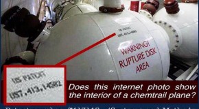 A Real Photo Of A Chemtrail Spray Plane Interior?