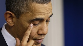 Obama Wipes Away Fake Tears