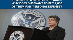 If ‘Assault Weapons’ Are Bad…Why Does DHS Want to Buy 7,000 of Them for ‘Personal Defense’?