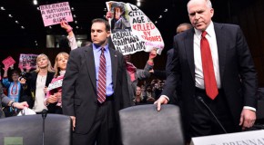 PHOTOS, VIDEO: Protesters hold up hearing for Obama’s CIA director nominee