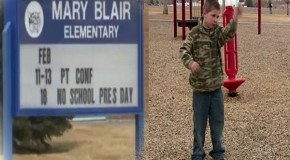 Second grader suspended from school for ‘saving the world’