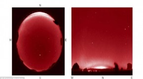 Red arcs over Europe: Astronomers capture bizarre phenomenon caused by magnetic storms for first time