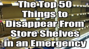 The Top 50 Things to Disappear from Store Shelves during an Emergency