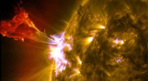Look out! Nasa releases stunning image of giant ‘solar whip’ as sun heads for 11 year solar maximum