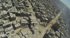 The wasteland: Horrifying aerial pictures show full scale of destruction of Syrian city of Homs