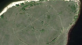 What the devil is it doing there? Mystery of enormous pentagram in Kazakhstan visible on Google earth