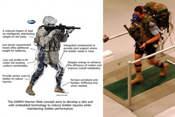 Iron Man army US military developing armor that allows special ops commandos to walk through stream of bullets, see in the dark, heal wounds and monitor vital signs