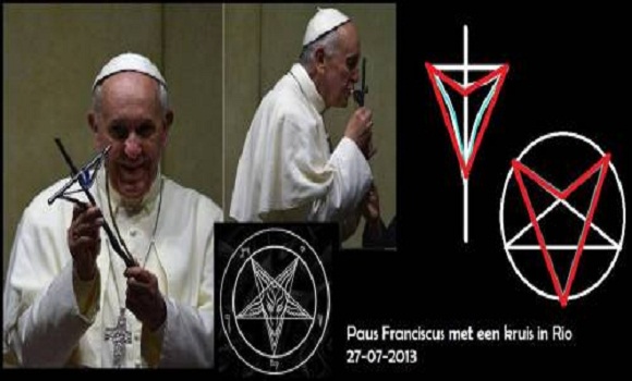 The New Cross Pope Francis Displays Contains Satanic Symbolism!