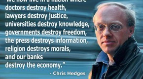 Chris Hedges on ‘The Pathology of the Rich’