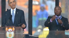 Sign language translator at Nelson Mandela’s memorial was a FAKE: South Africa’s deaf federation confirms his movements had ‘no meaning’