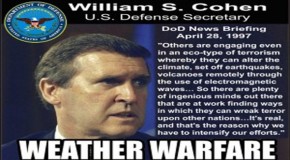 Weather weapons have existed for over 15 years, testified U.S. Secretary of Defense