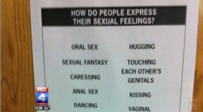 Video: This Goes Too Far! Sex Poster At Middle School – Look At What They Are Asking Children