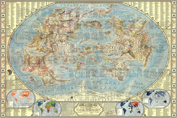 This Mythical Map Of The Internet Is Brilliant