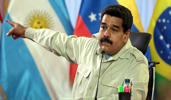 Venezuela’s President Maduro accuses Obama of inciting violence