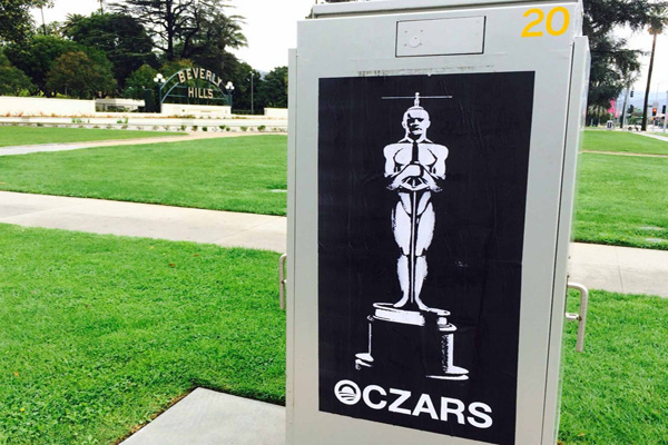 Anti-Obama Street Art Hits Oscars 'Oczars'