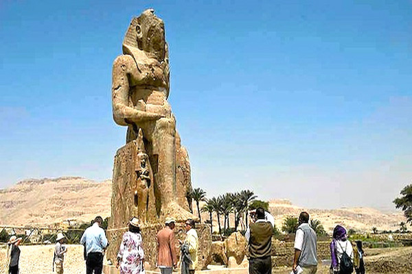 Archaeologists unveil two more colossal pharaoh statues in Egypt