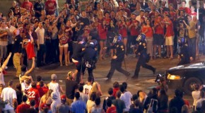 Arizona students riot after losing to Wisconsin in NCAA Tournament, 15 people arrested