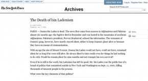 New York Times Reported Osama Bin Laden Death in 2002