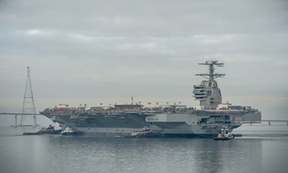 US Navy’s Next-Generation Aircraft Carrier Begins Testing Phase